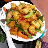 Ensalada de patata at Organic Smoothie Bowl and Café - Boudhha in Kathmandu