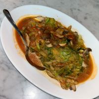 Zoodles with tomato sauce and mushrooms   at L'Osteria - Berlin Humboldthafen in Berlin