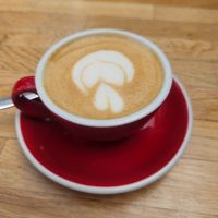 Cappuccino with oat milk at Bardzo in Poznan