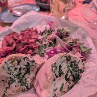 Cauliflower pita with batata doce chips at Yabalulu in Vila Nova De Milfontes