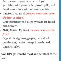 Vegan options  at Jason's Deli in Midland