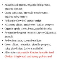 Vegan options  at Jason's Deli in Midland