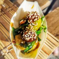 Entree di benvenuto at Lala Noodles in Naples