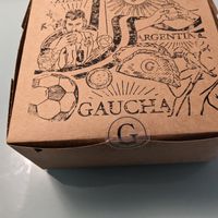 Came delivered in a cute little box. at Gaucha Vegan in Hallandale Beach