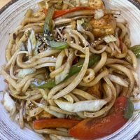Black pepper yakisoba  at 107 Taste - Brickell in Miami