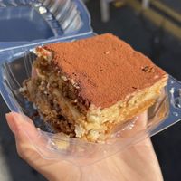 nora’s desserts tiramisu  at North Park Vegan Food PopUp in San Diego