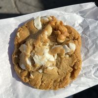 mayas cookies white chocolate chip macadamia nut  at North Park Vegan Food PopUp in San Diego