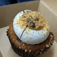 Golden gaytime cupcake at Greens Supermarket in Newtown