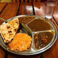 all-you-can-eat vegan Thali at Om Vegetarian - Wales Arcade in Melbourne
