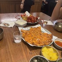 Kimchee pancake  at Yache in Taipei