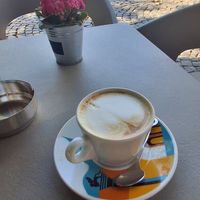 Capuccino com leite vegetal at Vau Il Gelato in Bucharest