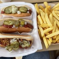   at Sandkassens Grill Og Vaffelbod in Blaavand