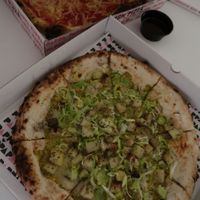 vegan pizza at Pappa Pizza in Copenhagen