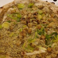 Potato pizza at Pappa Pizza in Copenhagen