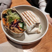 Vegan wrap (my personal favourite. Fresh, filling and tasty) at beets&roots - Potsdamer Platz in Berlin