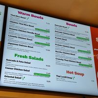 Vegan options at beets&roots - Potsdamer Platz in Berlin