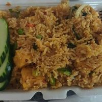 Spicy Fried Rice W/ Tofu at 151 Thai Bistro in Iron Mountain