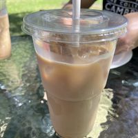 ice coffee with oat milk  at Play Cafe  in Vantaa