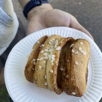 cinnamon bun  at Play Cafe  in Vantaa