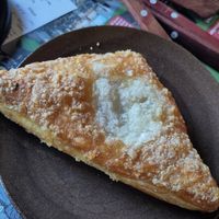 Vegan apple pastry (appelflap) at Pannenkoekenhuis Het Klooster in Alphen Aan Den Rijn