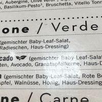 Salads at L'Osteria in Aachen