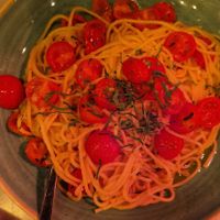 Spaghetti alio olio #Veganuary at L'Osteria in Aachen