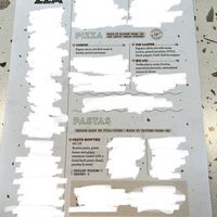 Vegan menu  at Pigzza in Orlando