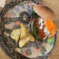 Vegan burger   at Ukishima Garden in Naha