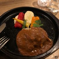 Vegan hamburger  at Ukishima Garden in Naha