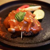 Millet burger at Ukishima Garden in Naha