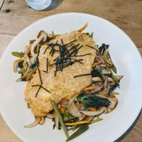 My favourite. SO DELICIOUS. it's the milet scauce dish. at Ukishima Garden in Naha