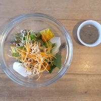 Salad before set lunch at Ukishima Garden in Naha