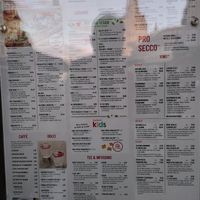 Bottom of the menu at Vapiano in Dresden