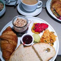 Sweet morning breakfast, very good croissant at Katzentempel - Freiburg in Freiburg