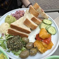 One of the vegan breakfast plates  at Katzentempel - Freiburg in Freiburg