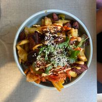 Planted steak and fries (best vegan steak with excellent fries) at Katzentempel - Freiburg in Freiburg