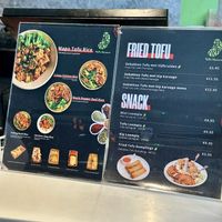 Menu  at Tofu Heaven in Rotterdam