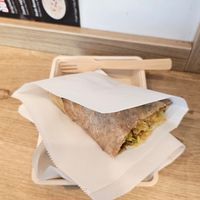 There are two of these halves served! at Tofu Heaven in Rotterdam