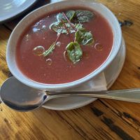Watermelon gazpacho  at The Pheasant in Dennis
