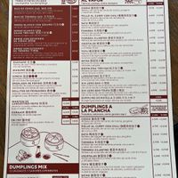 Menu  at Lady Dumpling - Roger de Flor  in Barcelona