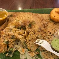 Onion Masala Vada Dosai And Vada at Komala's Restaurant - Jurong Point in West Singapore