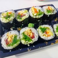 Vegetarian maki roll at Yatoyaki Sushi in Islantilla