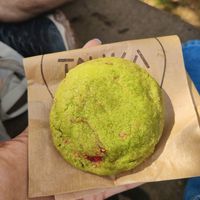 Matcha cookie at Tonka Pastisseria Vegana in Barcelona