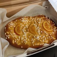 Coca de Sant Joan at Tonka Pastisseria Vegana in Barcelona