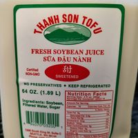 Amazing fresh soy milk at Thanh Son Tofu and Bakery in Seattle