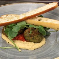 Falafel & houmous  at The White Hart in Otley