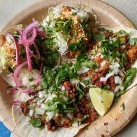 All vegan tacos. at Cantina in Newcastle Upon Tyne