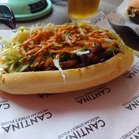 Completely forget the name of this sandwich! Delicious but spicy. at Cantina in Newcastle Upon Tyne