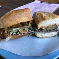 Oyster mushroom sandwich yum  at Cantina in Newcastle Upon Tyne
