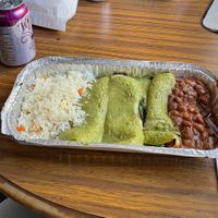  Veganized spinach enchiladas   at Lorenzo's Mexican Restaurant in Sedro-woolley